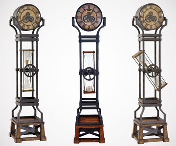 Hourglass Grandfather Clock Hourglass Grandfather Clock