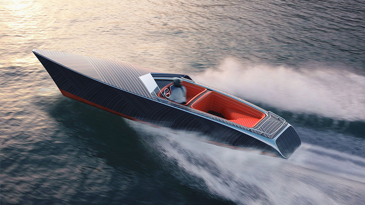 Zebra Electric Wooden Boat