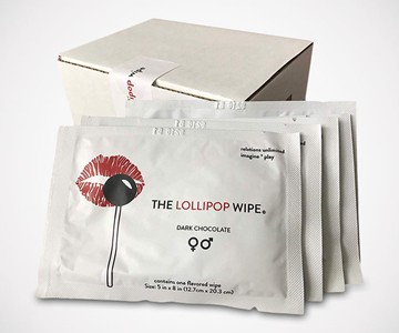 The Lollipop Wipe - Chocolate-Flavored Crotch Cleaner
