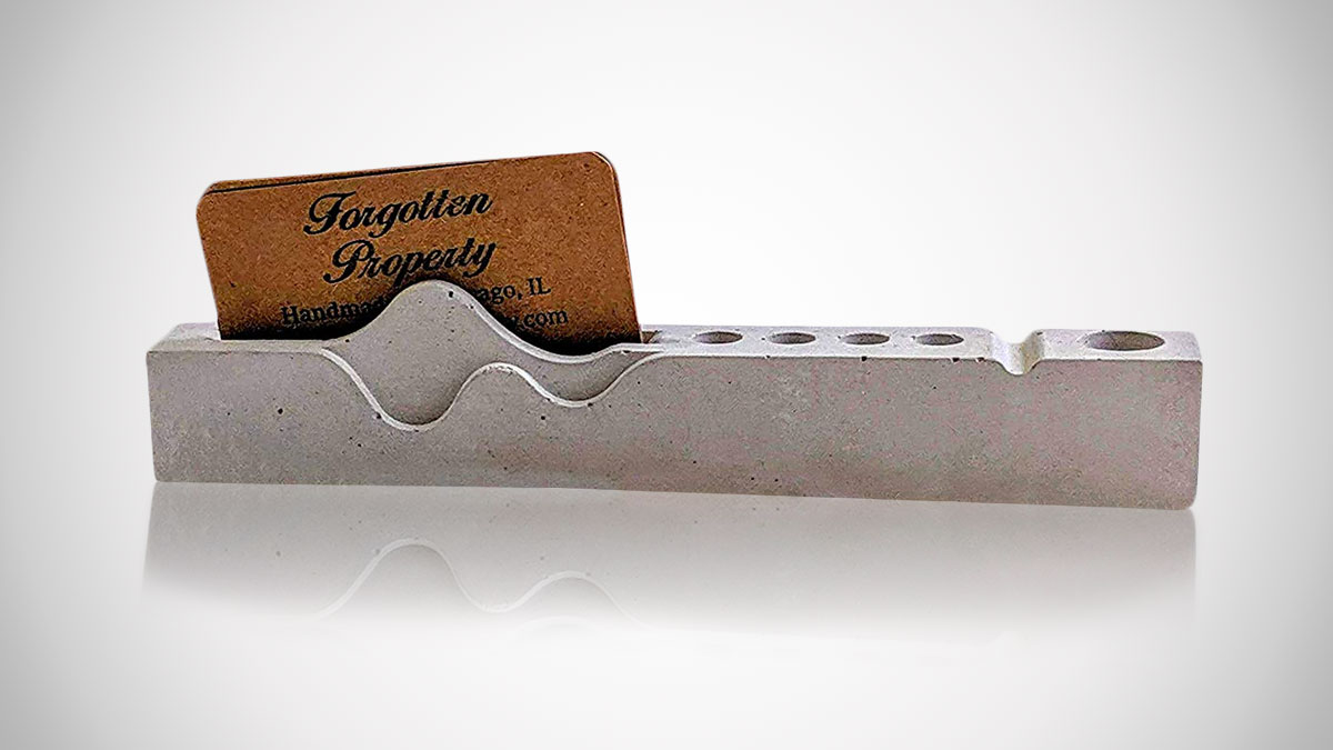Concrete Desk Organizer