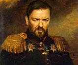 Dapper Celebrity Soldier Prints - Ricky Gervais