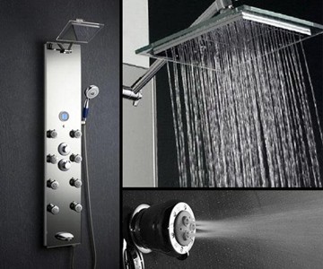 Waterfall & Massage Shower Panel Waterfall & Massage Shower Panel