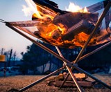 Rootless Portable Steel Mesh Fire Pit