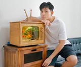 Wooden TV Aquarium