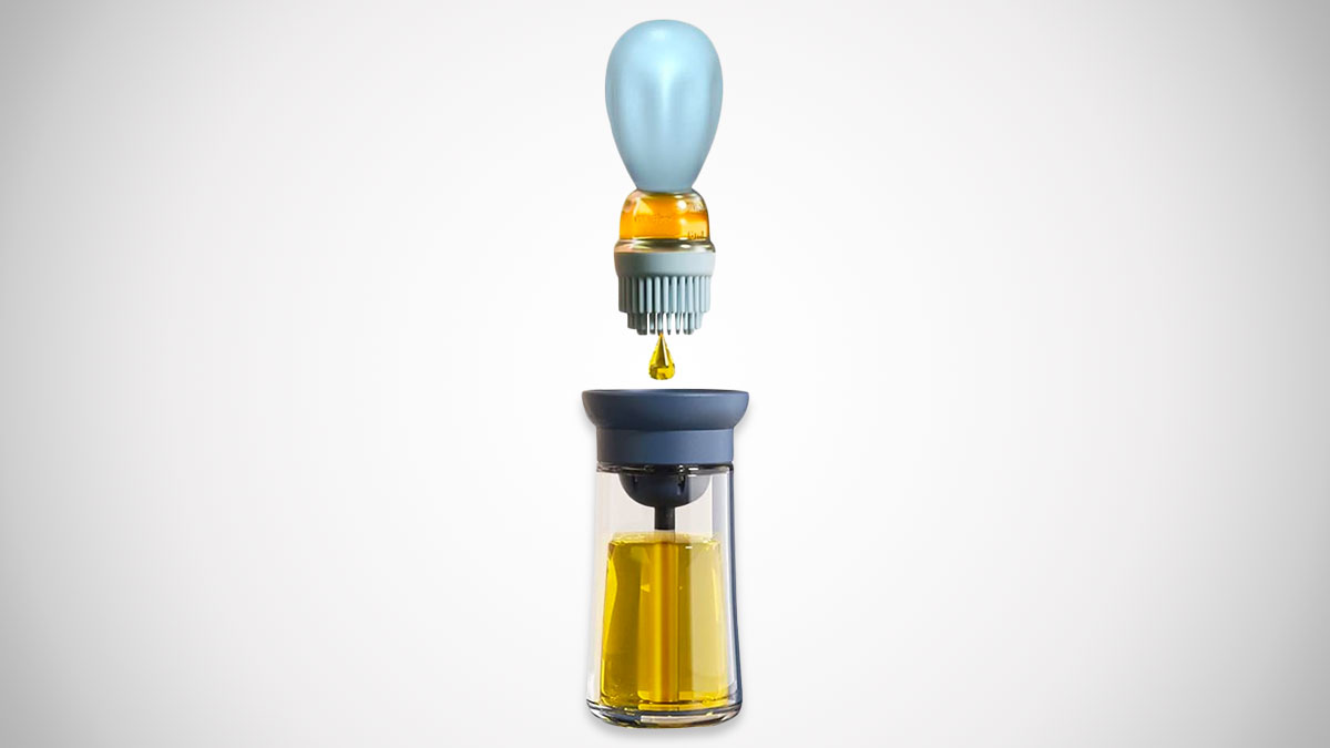 Kitchen Oil Dispenser Bottle with Basting Brush Kitchen Oil Dispenser Bottle with Basting Brush