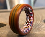 Fordite & Vintage Westinghouse Micarta Ring