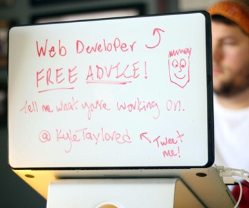 DrawAttention Laptop Lid Whiteboard