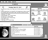 SystemSix Retro-Macintosh-Style Desk Calendar & Display