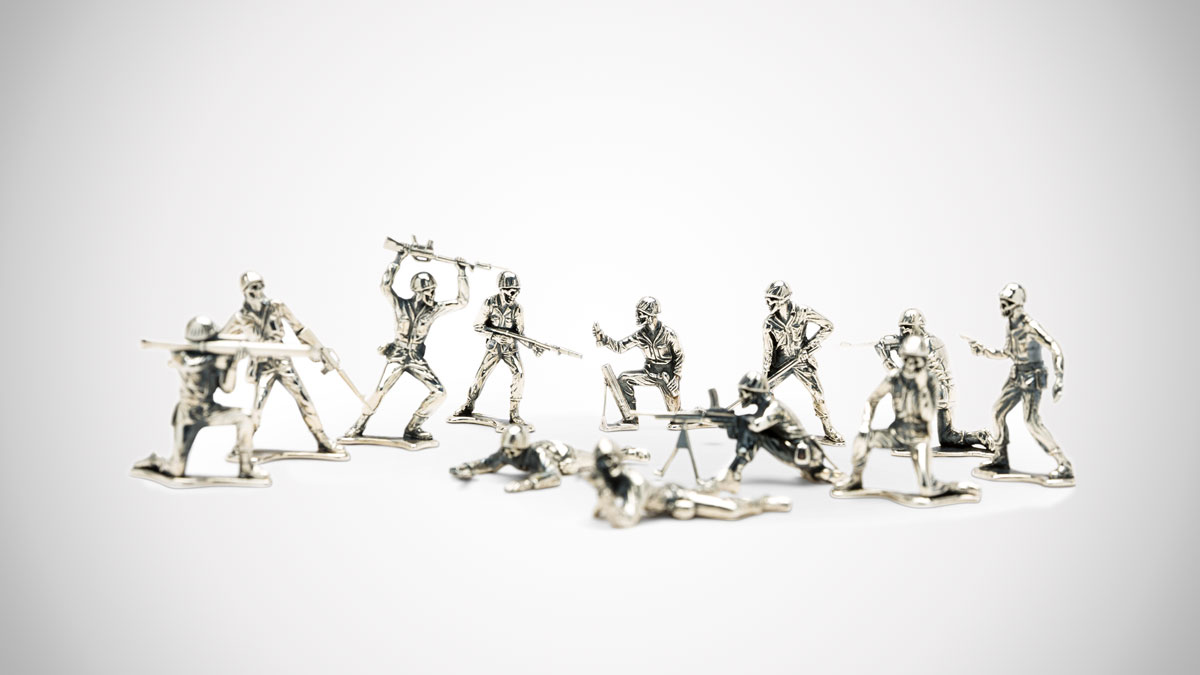 Silver Army Men Silver Army Men