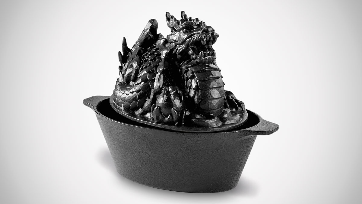 Cast Iron Dragon Wood Stove Steamer