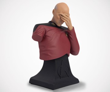 Star Trek Captain Picard Facepalm Bust Star Trek Captain Picard Facepalm Bust