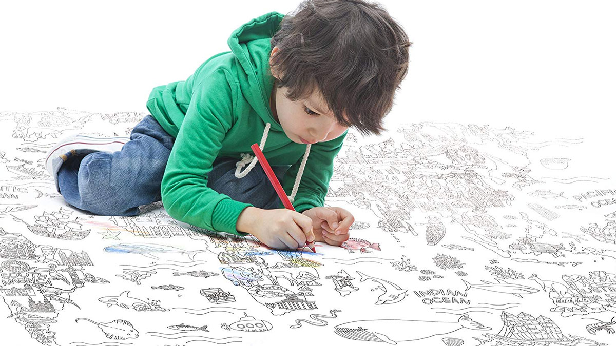 The World Giant Coloring Poster The World Giant Coloring Poster