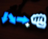 Street Fighter Glowing Hadouken Necklace with Lights Out
