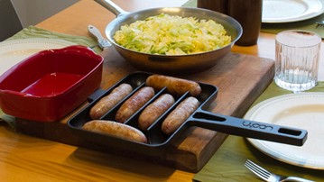 UPAN Cast Iron Sausage Pan