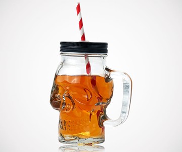 Skull Mason Jar Mug