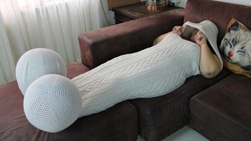 Crochet Penis Blanket Crochet Penis Blanket