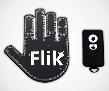 FLIK Middle Finger Car Windshield Light