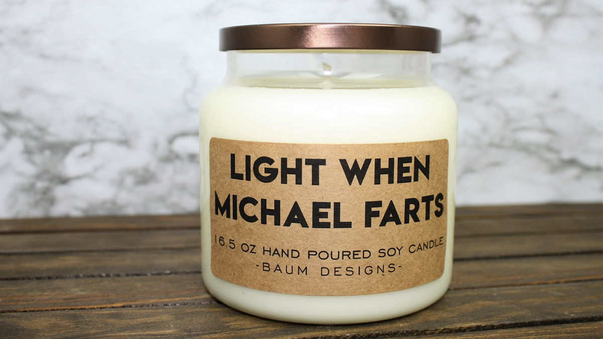 Personalized Fart-Thwarting Candles Personalized Fart-Thwarting Candles