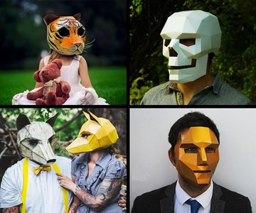 DIY Cardboard Masks DIY Cardboard Masks