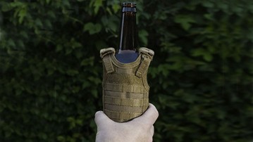 Coyote Brown Tactical Vest Beer Koozie Coyote Brown Tactical Vest Beer Koozie