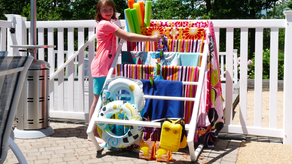 TowelMaid Outdoor Towel & Pool Toy Storage Racks TowelMaid Outdoor Towel & Pool Toy Storage Racks