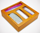 Bamboo Ziplock Bag Organizer & Dispenser