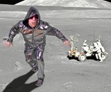 Reversible Disco Hoodie on the Moon