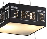 Ice Hockey Rink Pendant Light