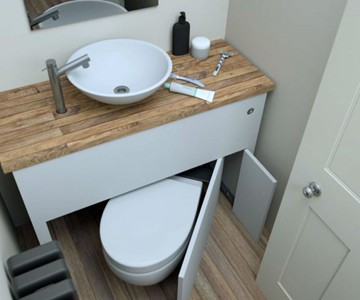 Hidealoo Retractable Hidden Toilet