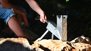 VIREstove - Foldable Wood Burning Rocket Stove