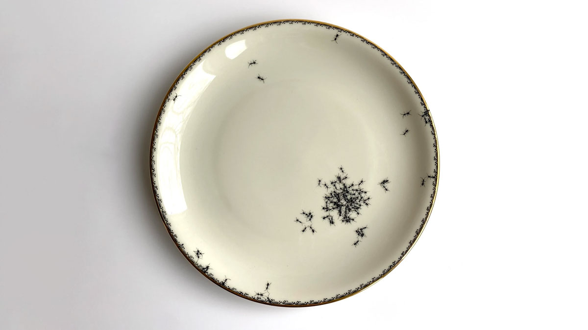 Evelyn Bracklow Ants Dinnerware