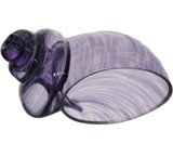 Blown Purple Glass Hermit Crab Shell