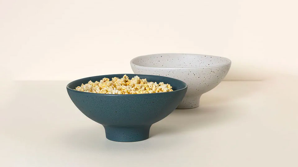 Popcorn Bowl with Kernel Sifter Popcorn Bowl with Kernel Sifter