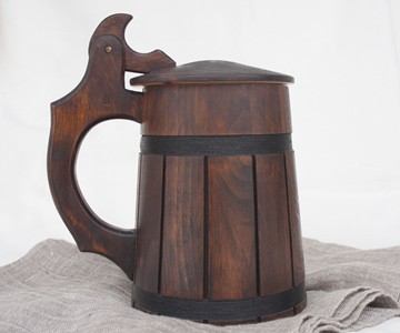 Handmade Wooden Beer Mugs