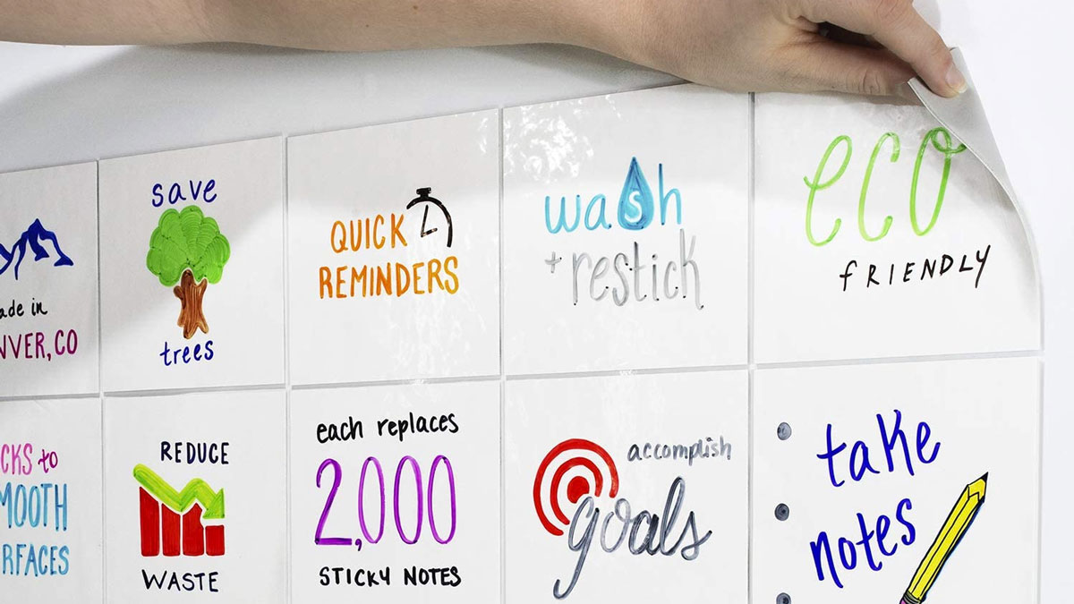 mcSquares 4x4 Dry-Erase Sticky Notes mcSquares 4x4 Dry-Erase Sticky Notes