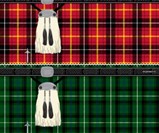 Insta-Kilt Towel in Red and Green