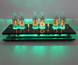 Six Digit Nixie Tube Clock Green Light Display