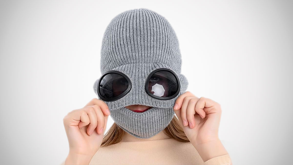 Aviator Goggle Beanie with Face Muffler Aviator Goggle Beanie with Face Muffler