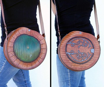 Door to Bag End - Hobbit-Hole Leather Bag