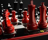 Ferrari Carbon Fiber Chess Set