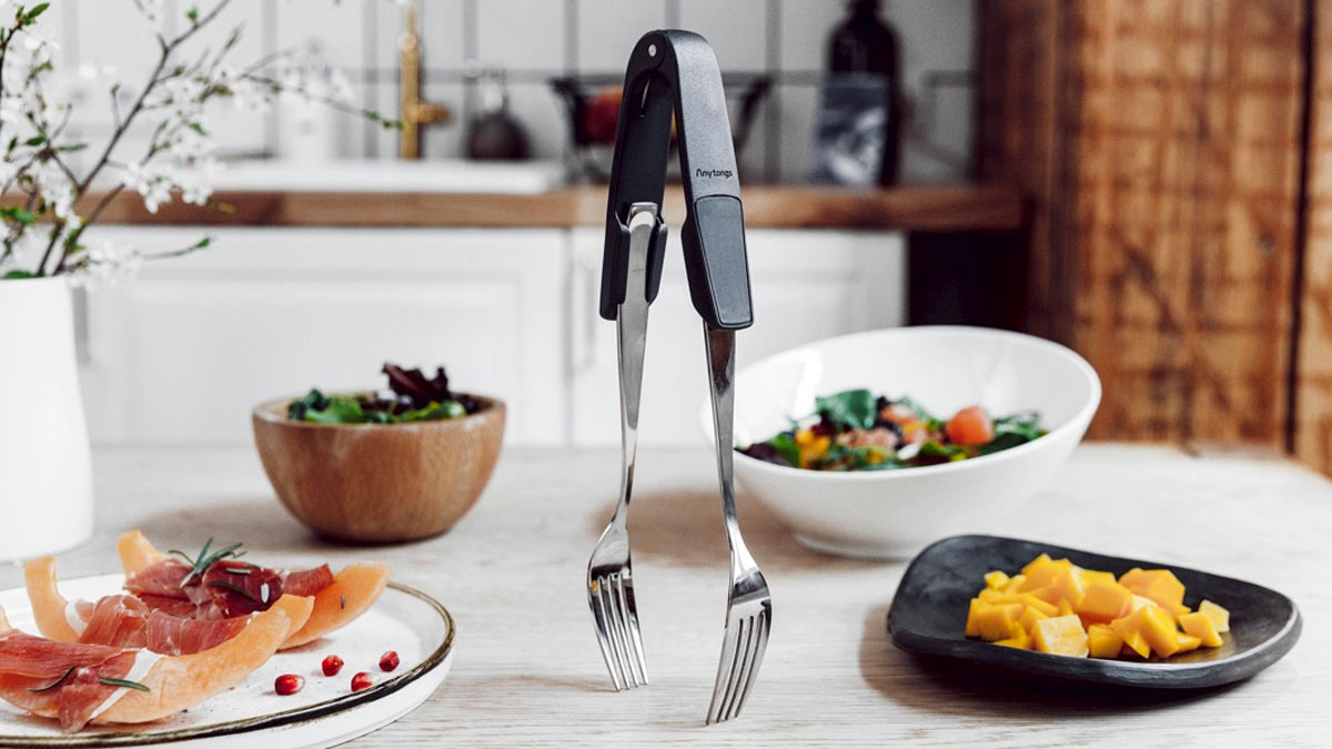 Anytongs - Turn Any Eating Utensils into Tongs Anytongs - Turn Any Eating Utensils into Tongs