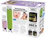 Prank Pack Fake Gift Boxes - Crib Dribbler Back of Box