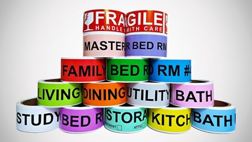 Color-Coded & Labeled Packing Tape Color-Coded & Labeled Packing Tape