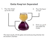 Quaffer Double Bubble Layered Shot Glass