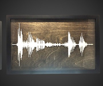 Layered Wood Soundwave Art & Mobile App