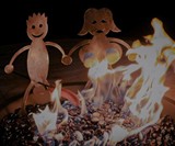 Man & Woman Hotdog & Marshmallow Roasters