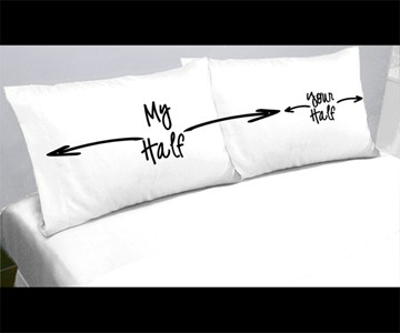 My Half/Your Half Pillowcases My Half/Your Half Pillowcases