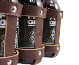 Leather 6-Pack Bike Caddy