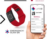 LIFEID Stripe Medical Alert Bracelet