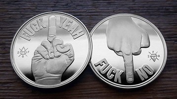 Zero Fs Given Silver Decision Maker Coin Zero Fs Given Silver Decision Maker Coin